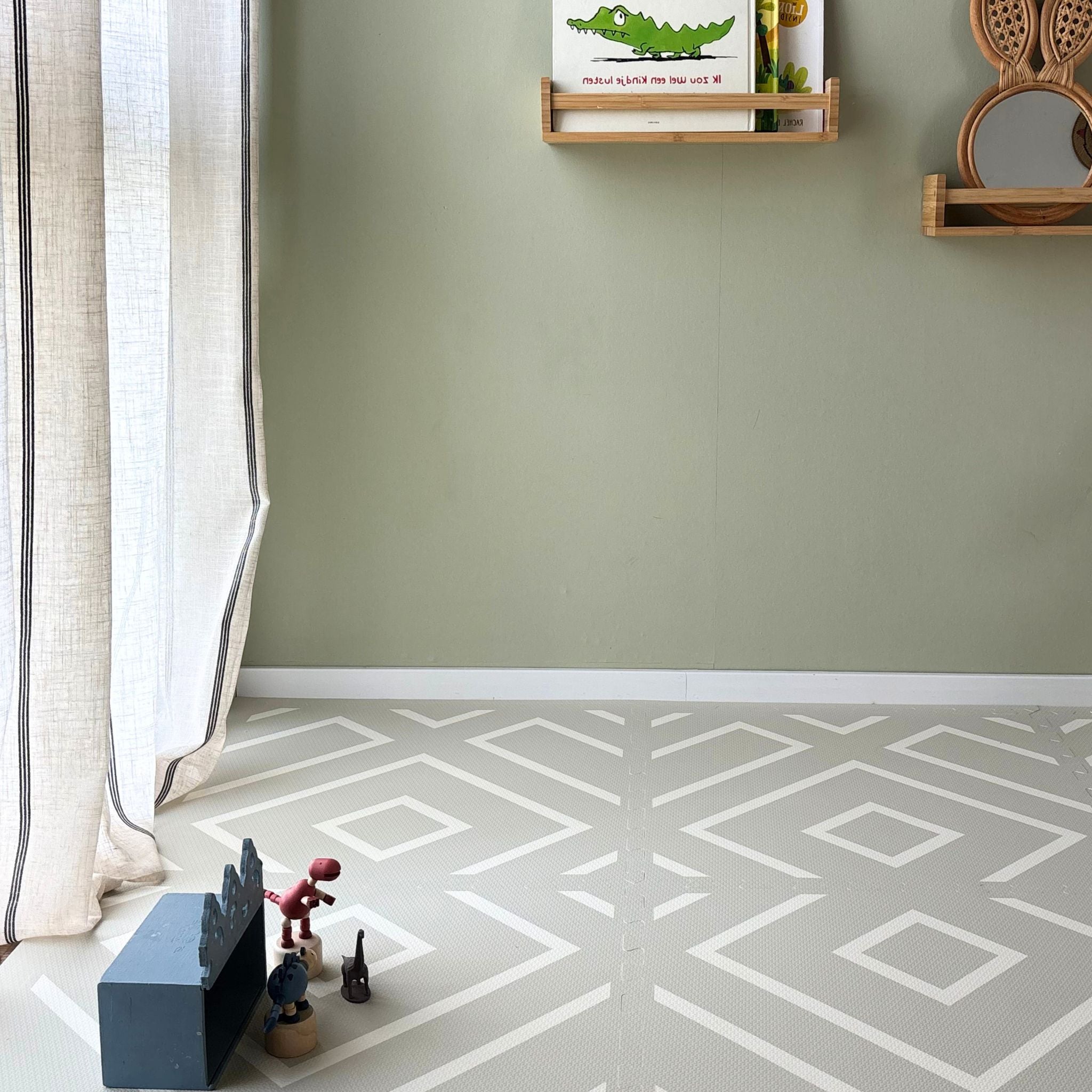 Modern Blocks - Soft Sage - Play Mat