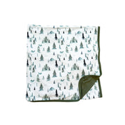 Green Forest Bamboo Reversible Blanket
