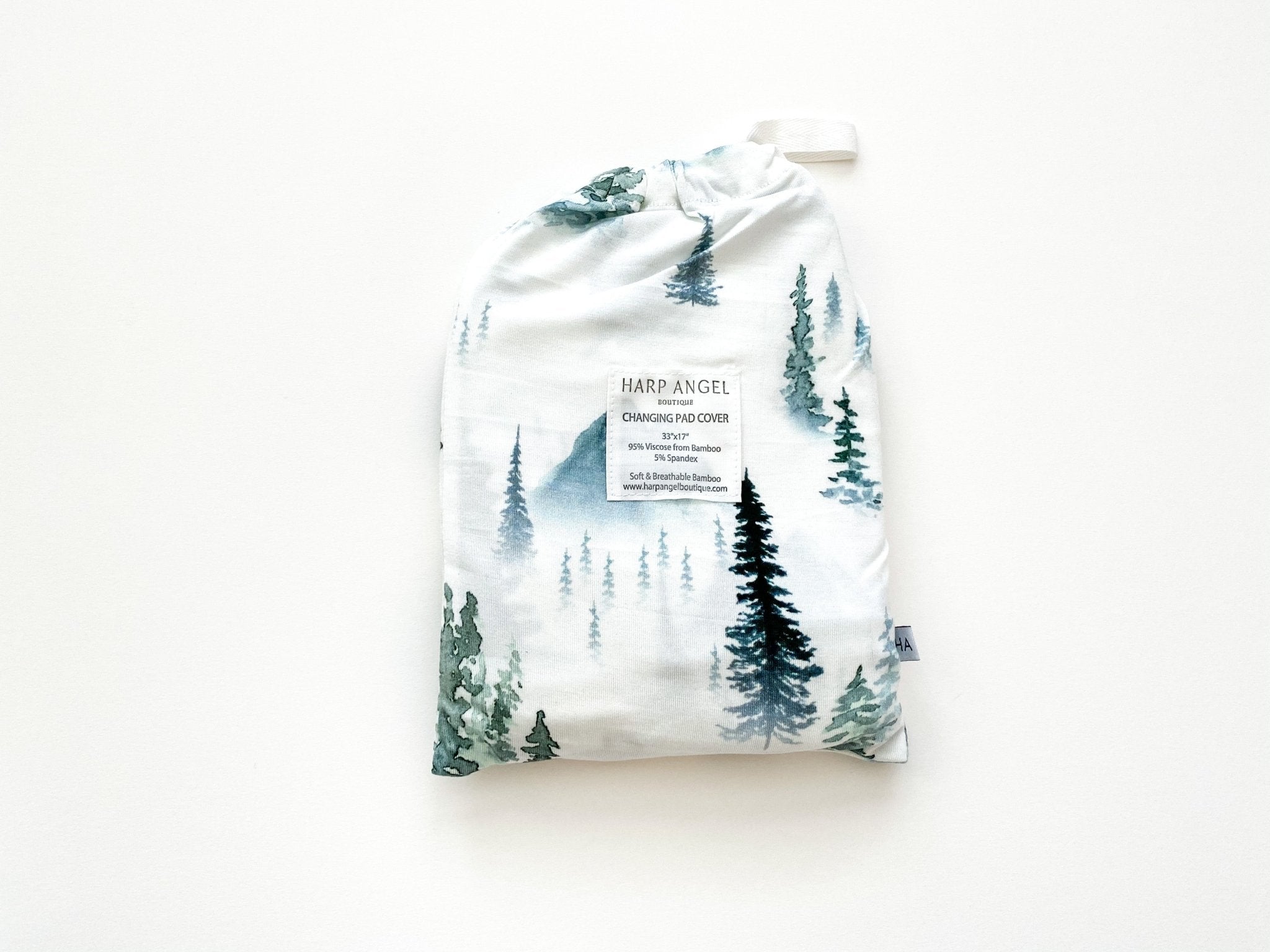 Green Forest Bamboo Changing Pad Cover