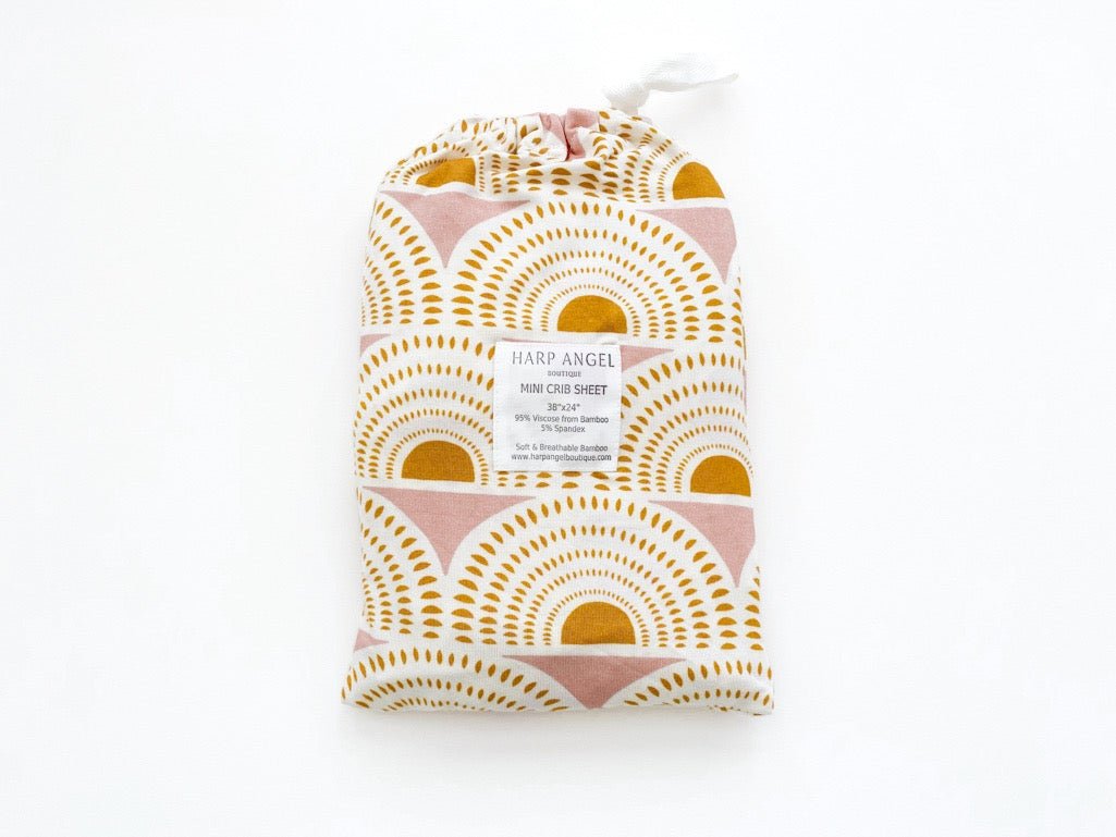 Vintage Sunshine Bamboo Changing Pad Cover