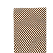 Toffee Checkered Bamboo Crib Sheet