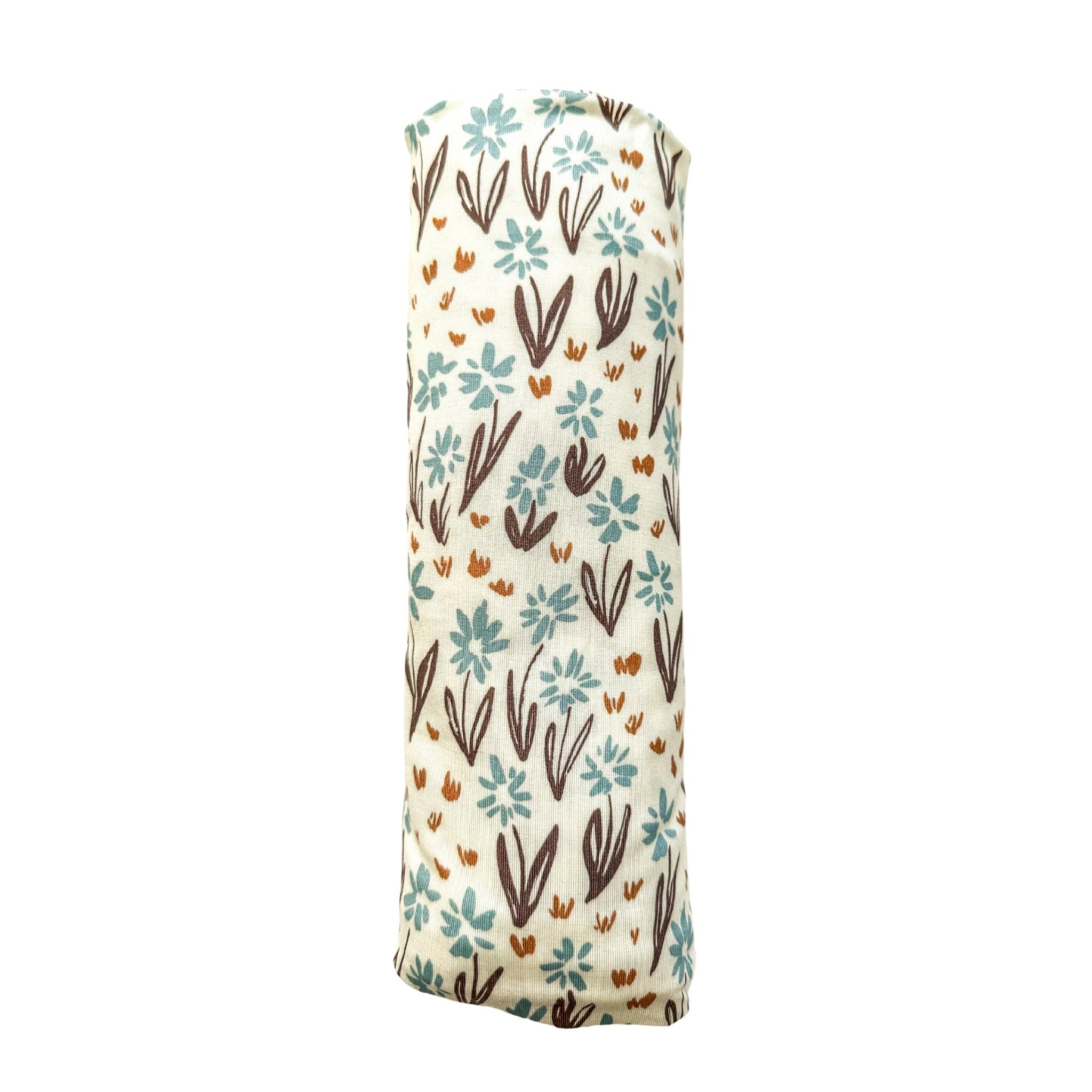 La La Floral Bamboo Baby Swaddle Blanket – Stretch Newborn Swaddle