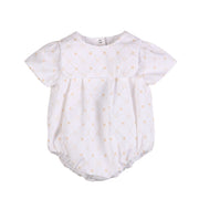 BARRY | Boys White & Beige Organic Cotton Shortie