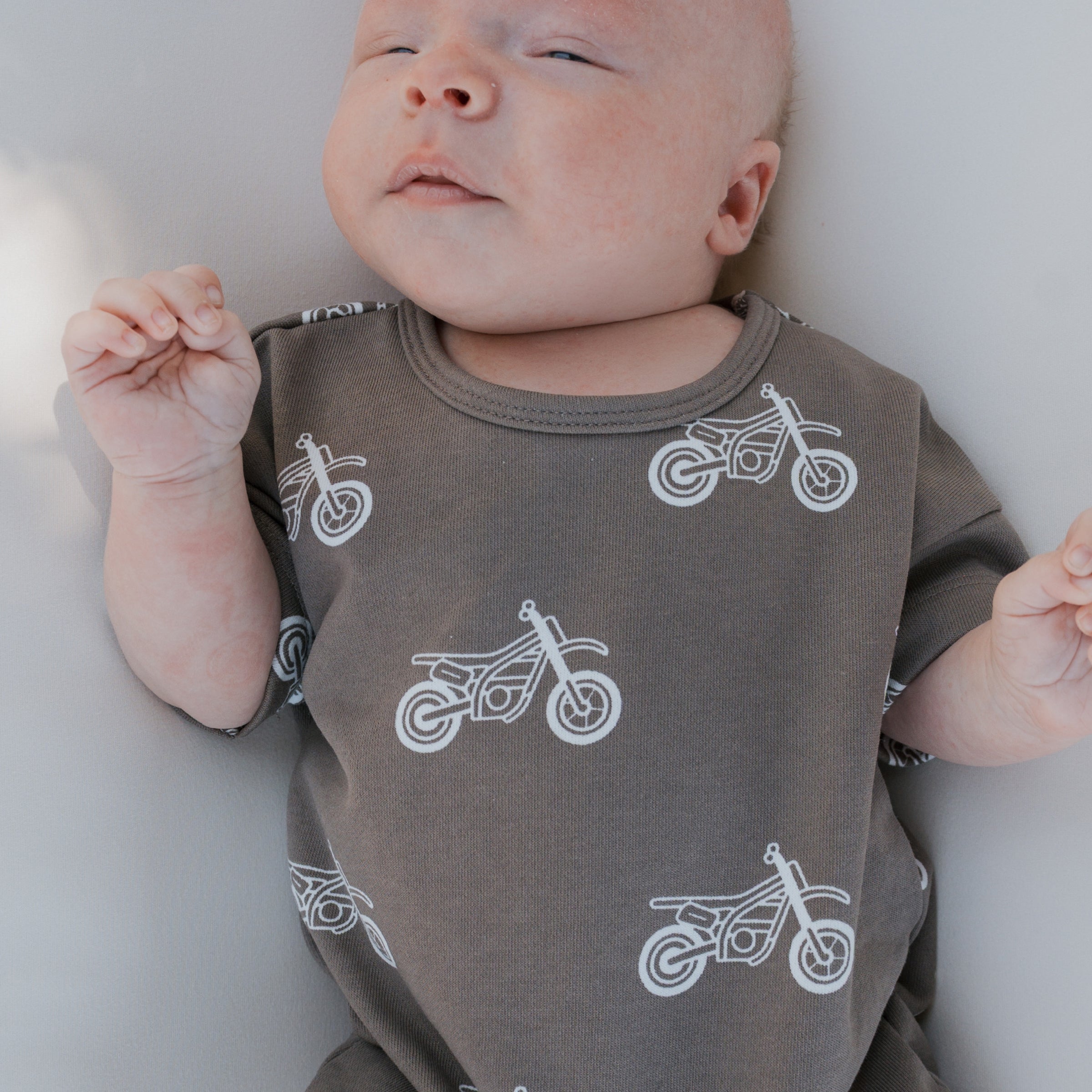 French Terry Romper | Dirt Bike