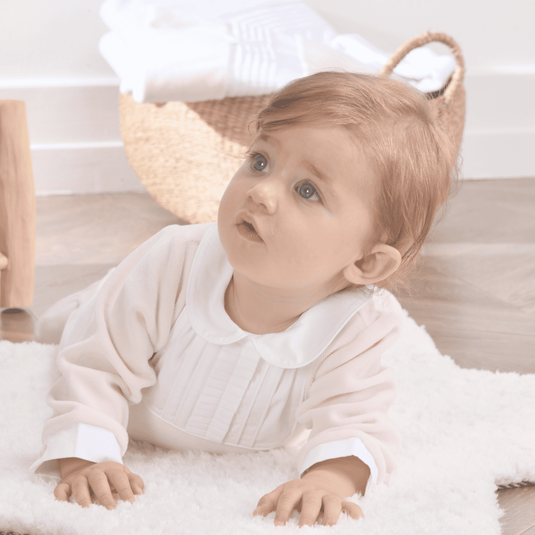 BELLA | Girls Pink Velour All-in-One