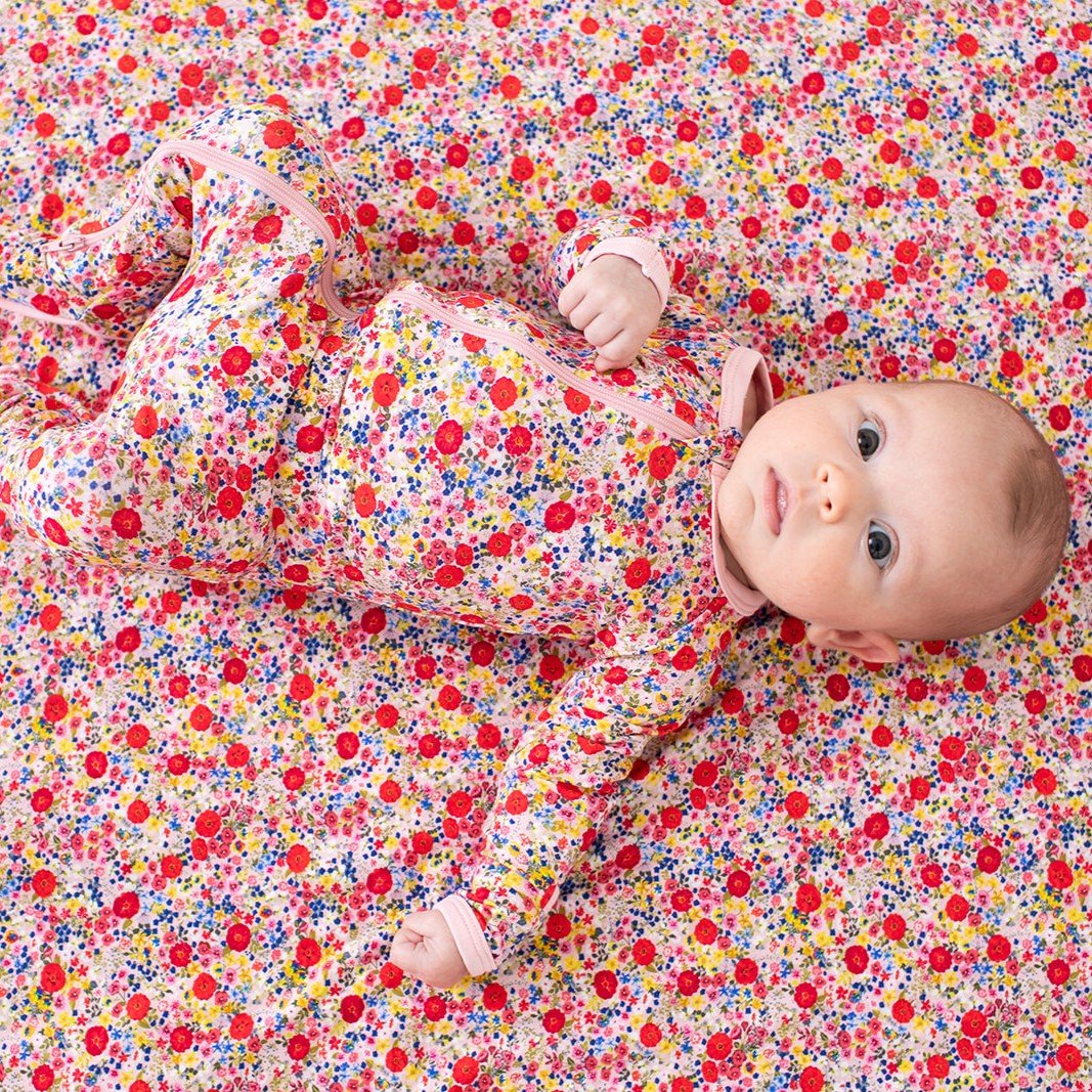 Blush Bloom Footie