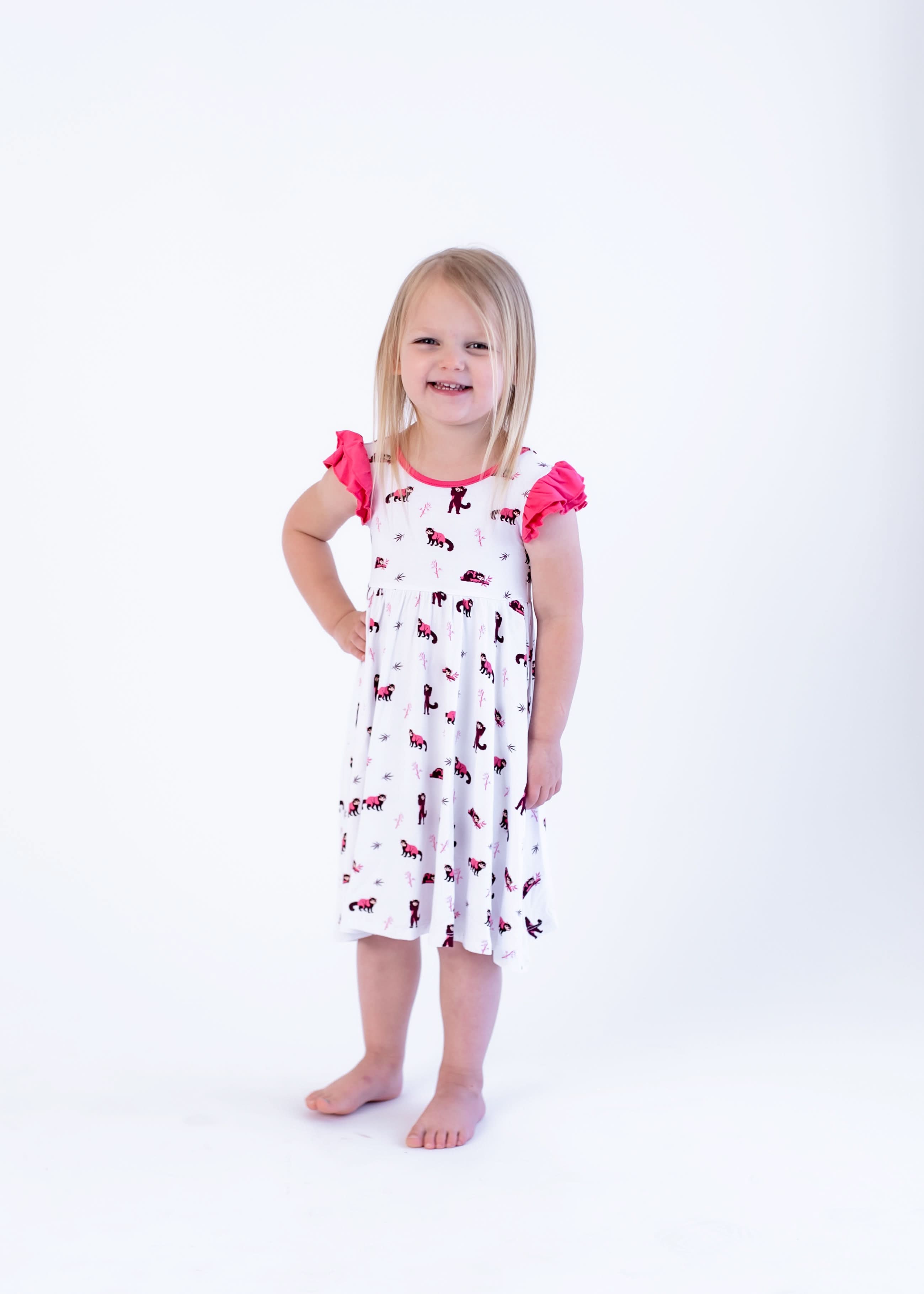 Red Panda | Toddler Flutter Dress
