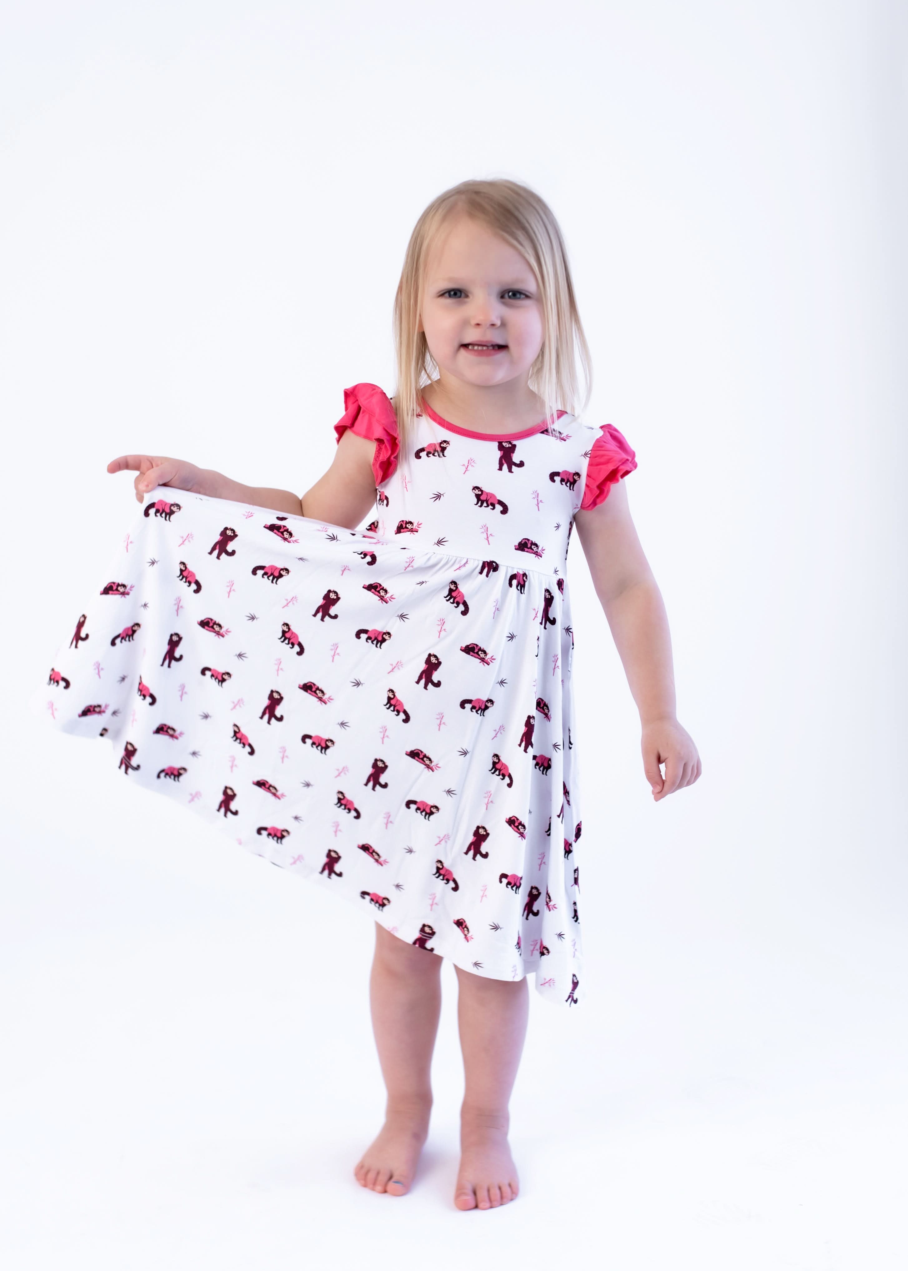 Red Panda | Toddler Flutter Dress
