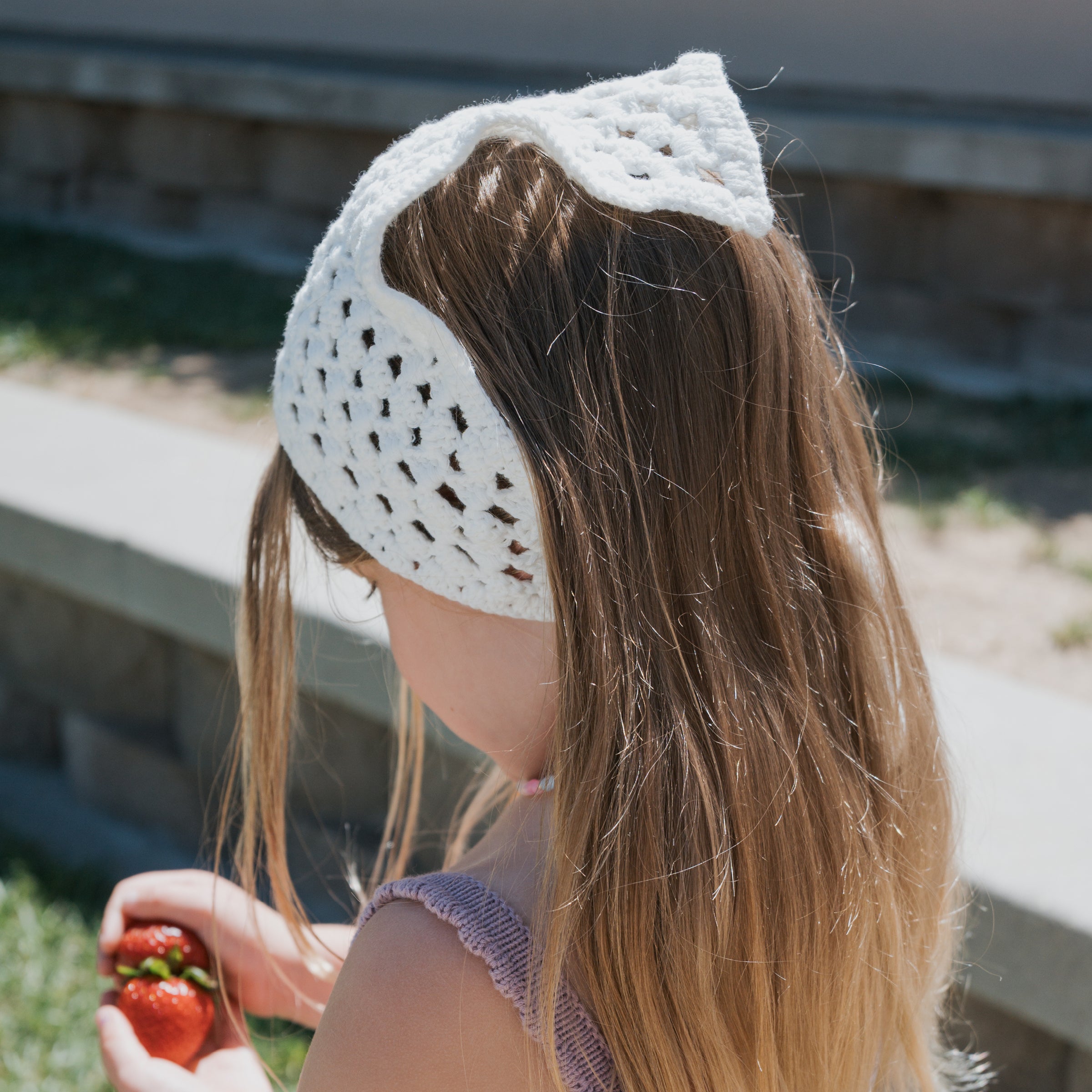 Knit Head Scarf | Cloud