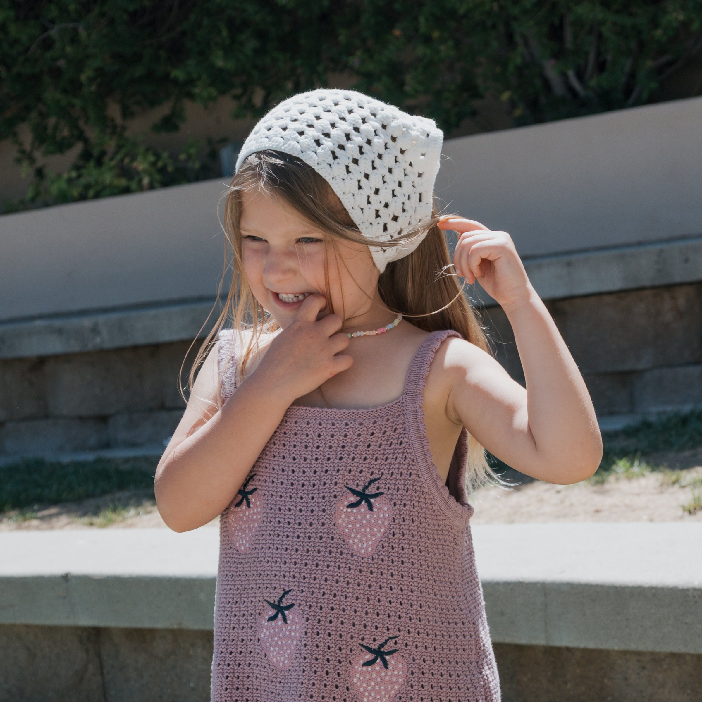 Knit Head Scarf | Cloud