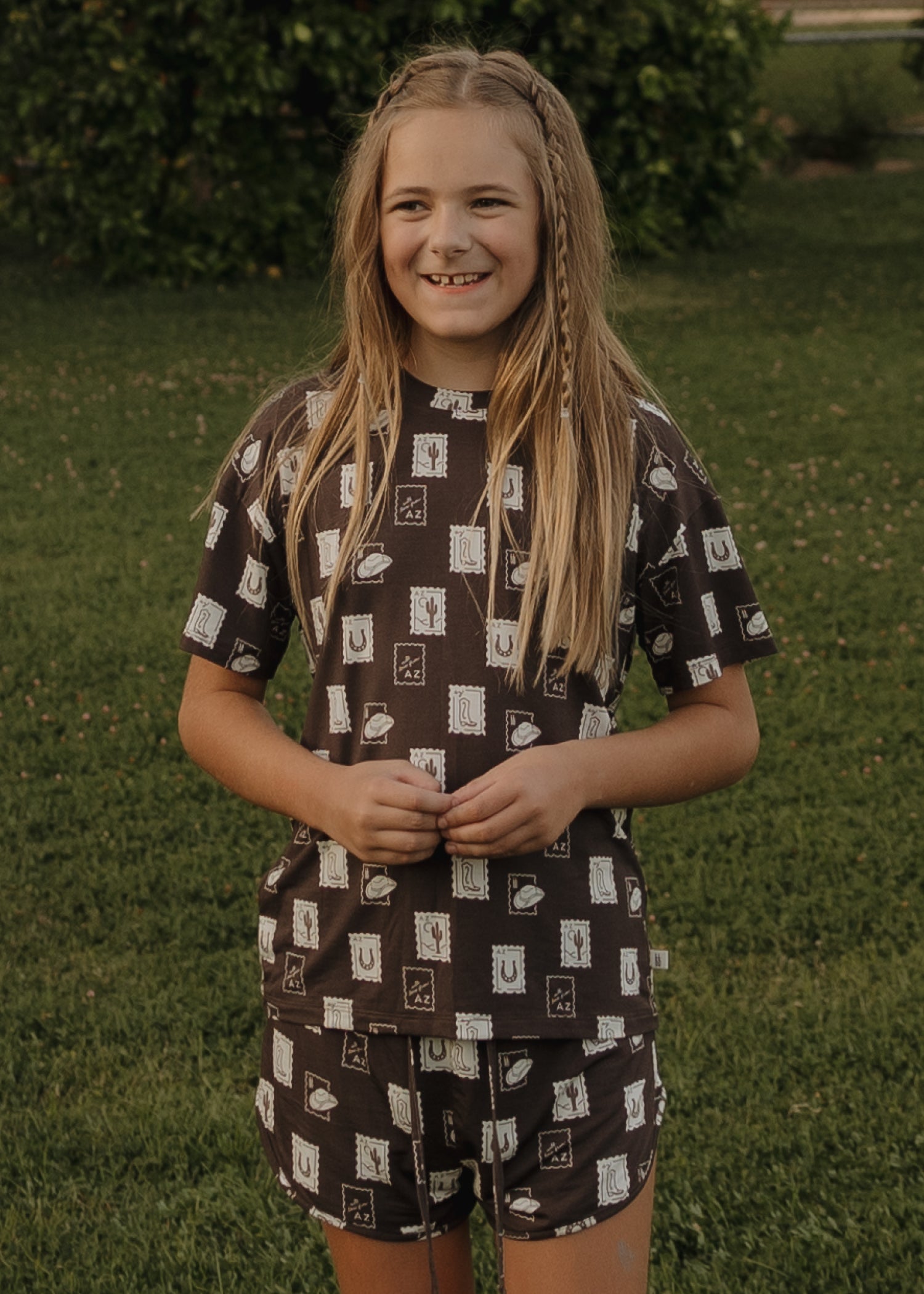 Girl's Bamboo Short Set | With Love from AZ