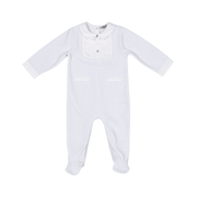 CHARLES | Boys Blue Velour All-in-One