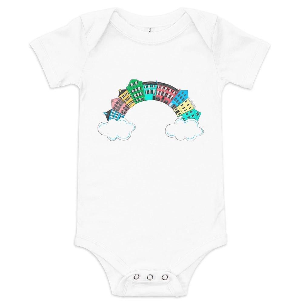 Charleston Rainbow Row Baby Onesie | Organic Cotton