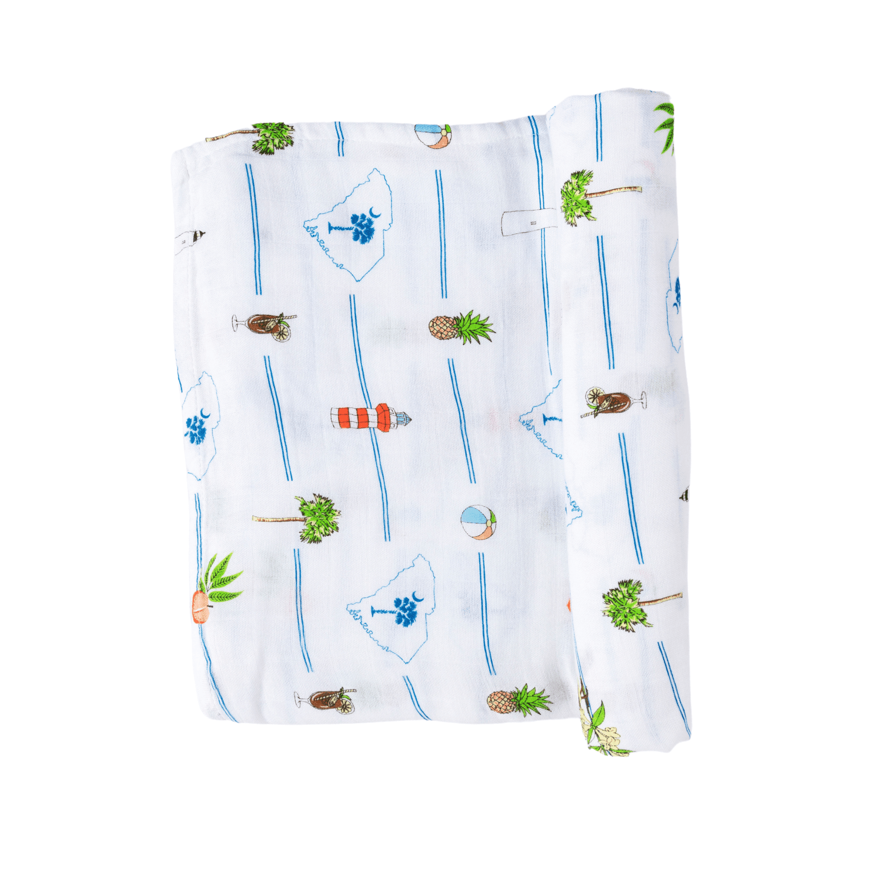 South Carolina Newborn Gift Set: Muslin Swaddle & Bib