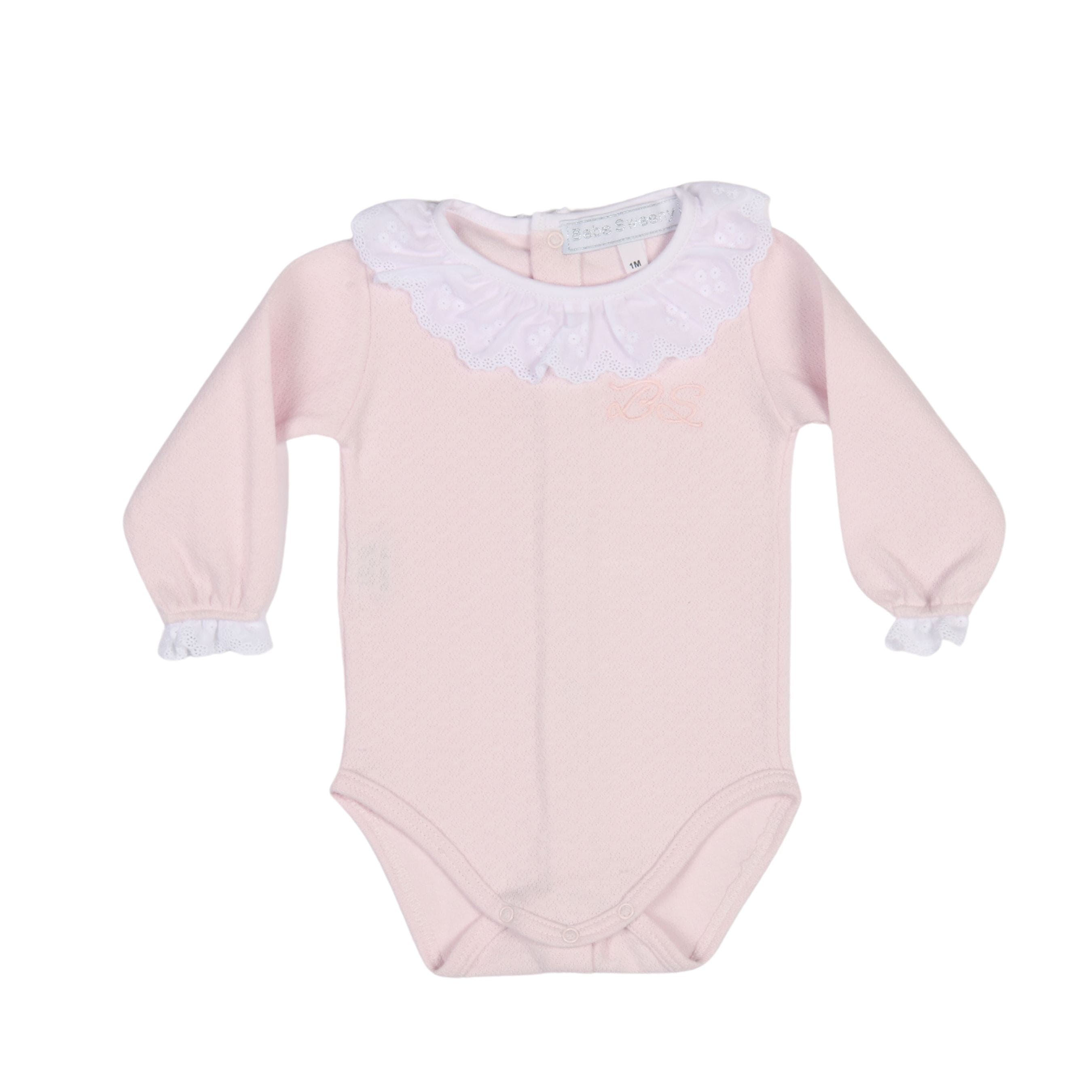 CHELY | Girls Rose Blush Cotton Bodysuit Set (4)