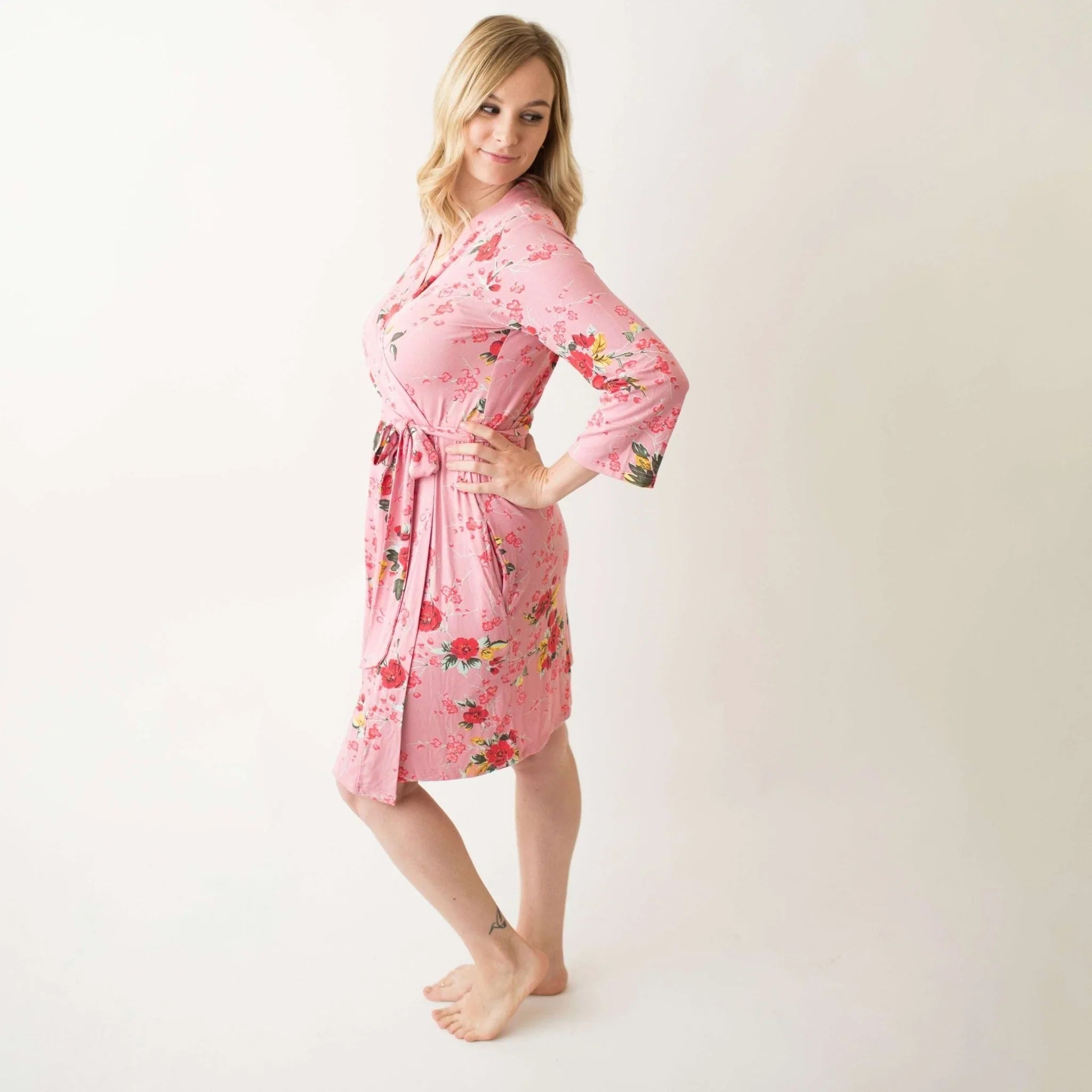 Cherry Blossom Rose Robe