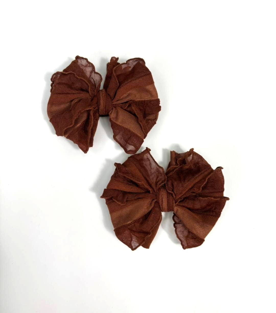 Chestnut | Ruffled Hair Clip