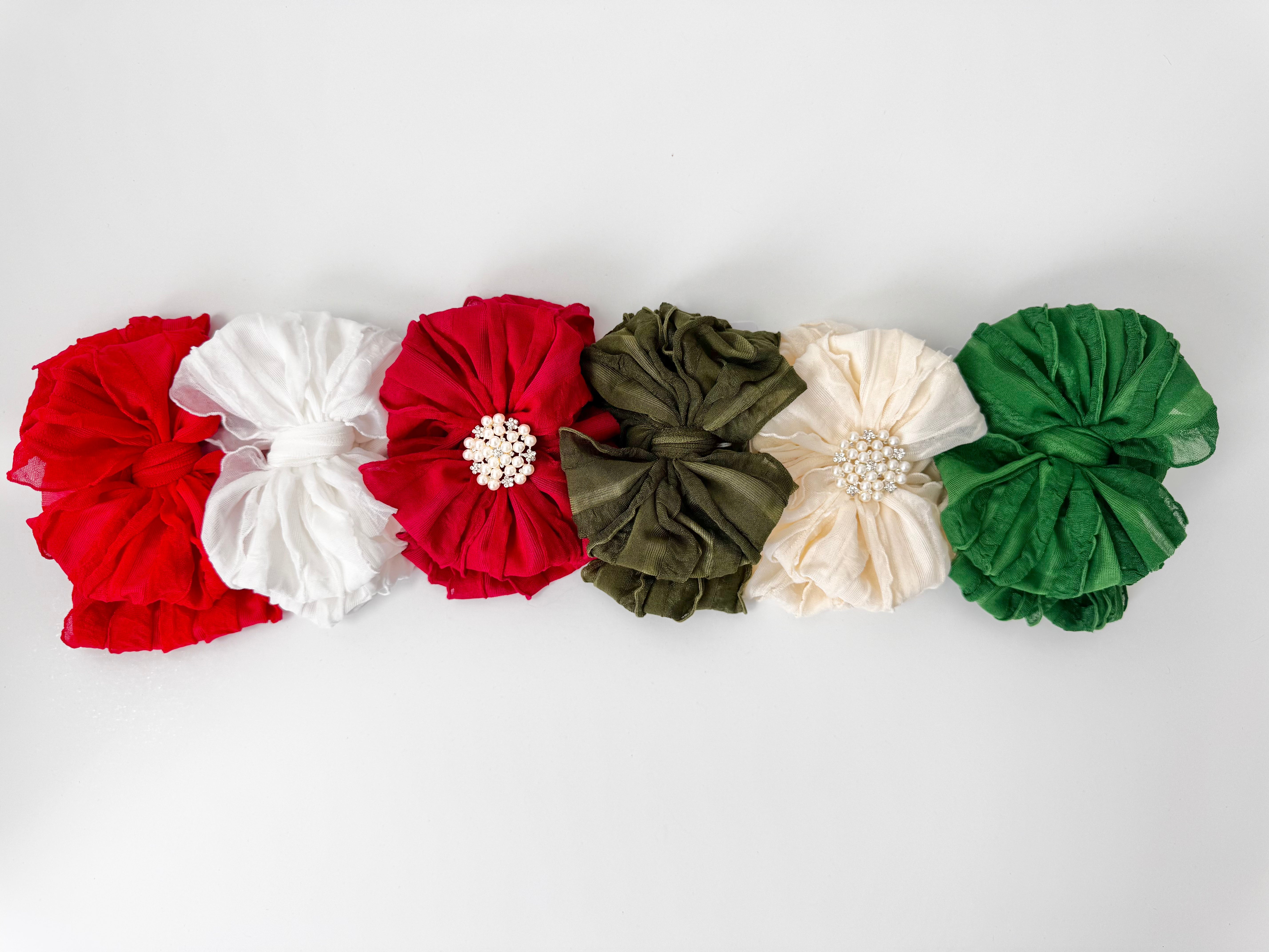 Christmas Baby Headband Collection | 6 Boutique Holiday Bows | Save 20%