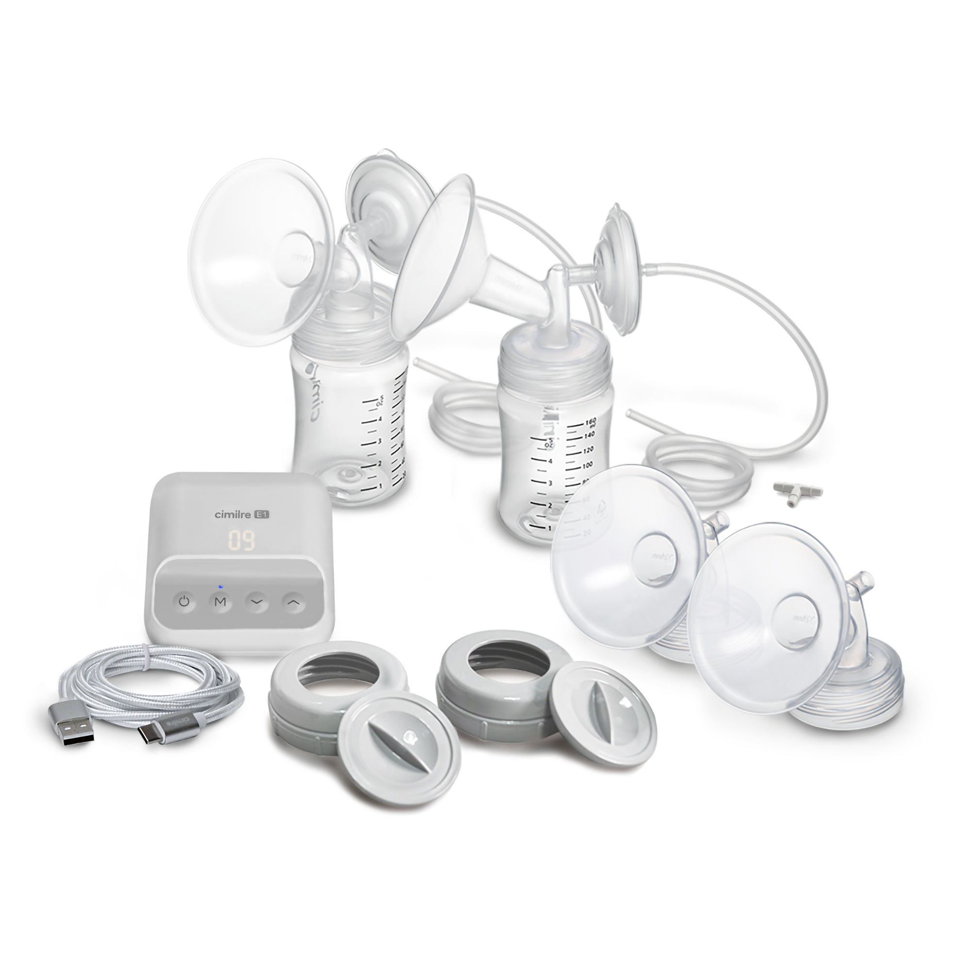 E1 Portable Double Electric and Rechargeable Breast Pump