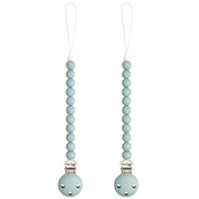 Pacifier Clips in Earth Green, 2 Pack