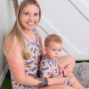 Cuddle Up Cowboy Mom Shorts set