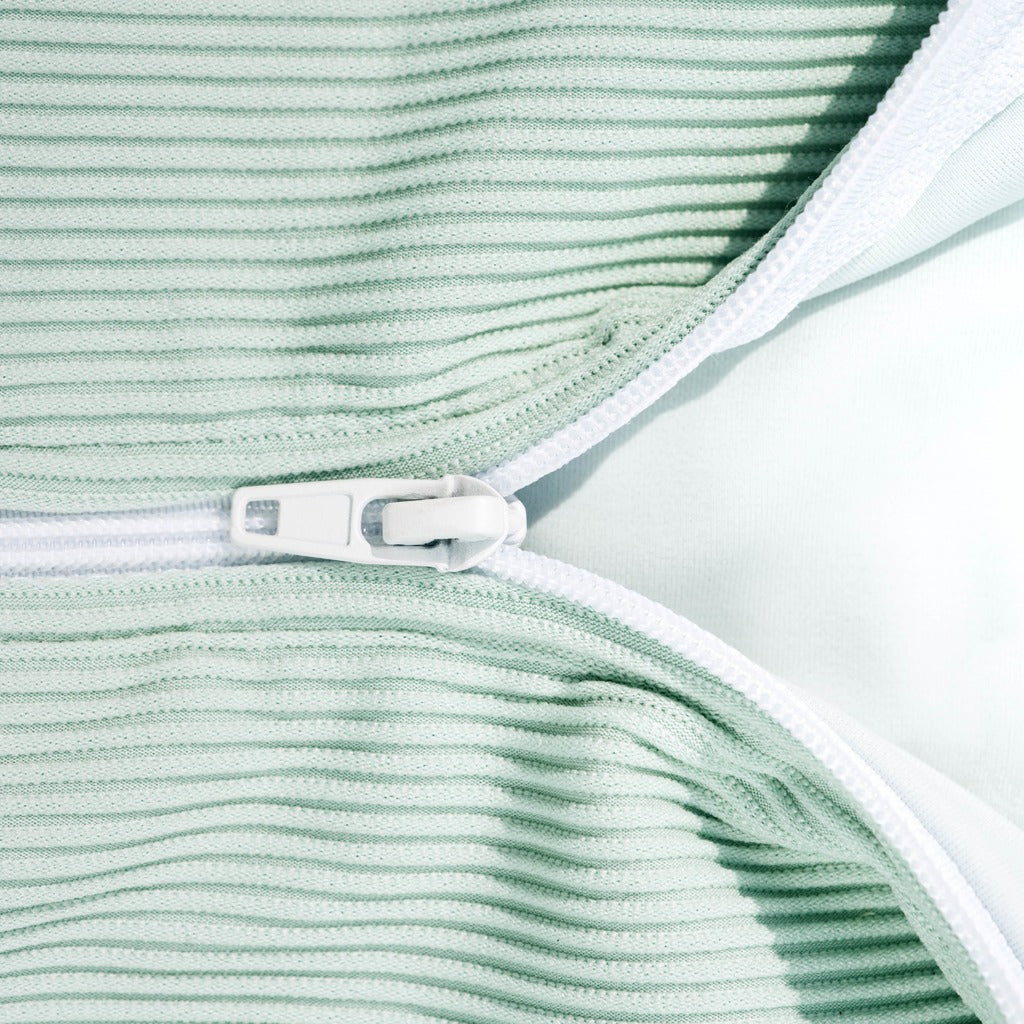 Ribbed Long-Sleeve Swimsuit for Baby · Rash Guard · Shorts · Gender-Neutral · Mint Color