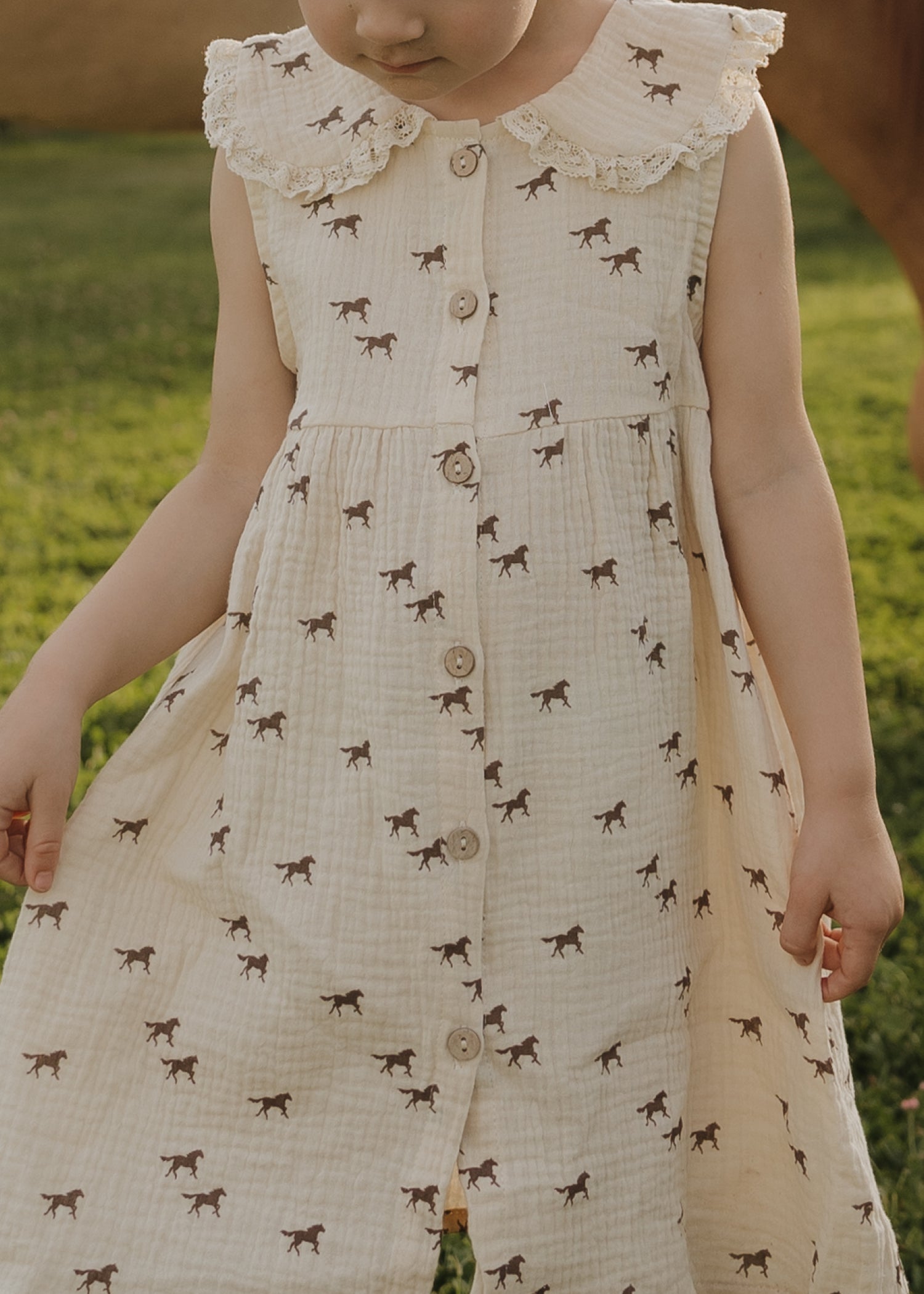Child Muslin Dress | Wild Horses