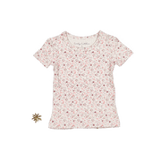 The Printed Short Sleeve Tee - Dusty Mauve Floral