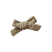 Classic Hair Bow - Moss Tiny Gingham (Limited Edition)