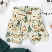 Organic Cotton High Waist Baby Shorts, Everett
