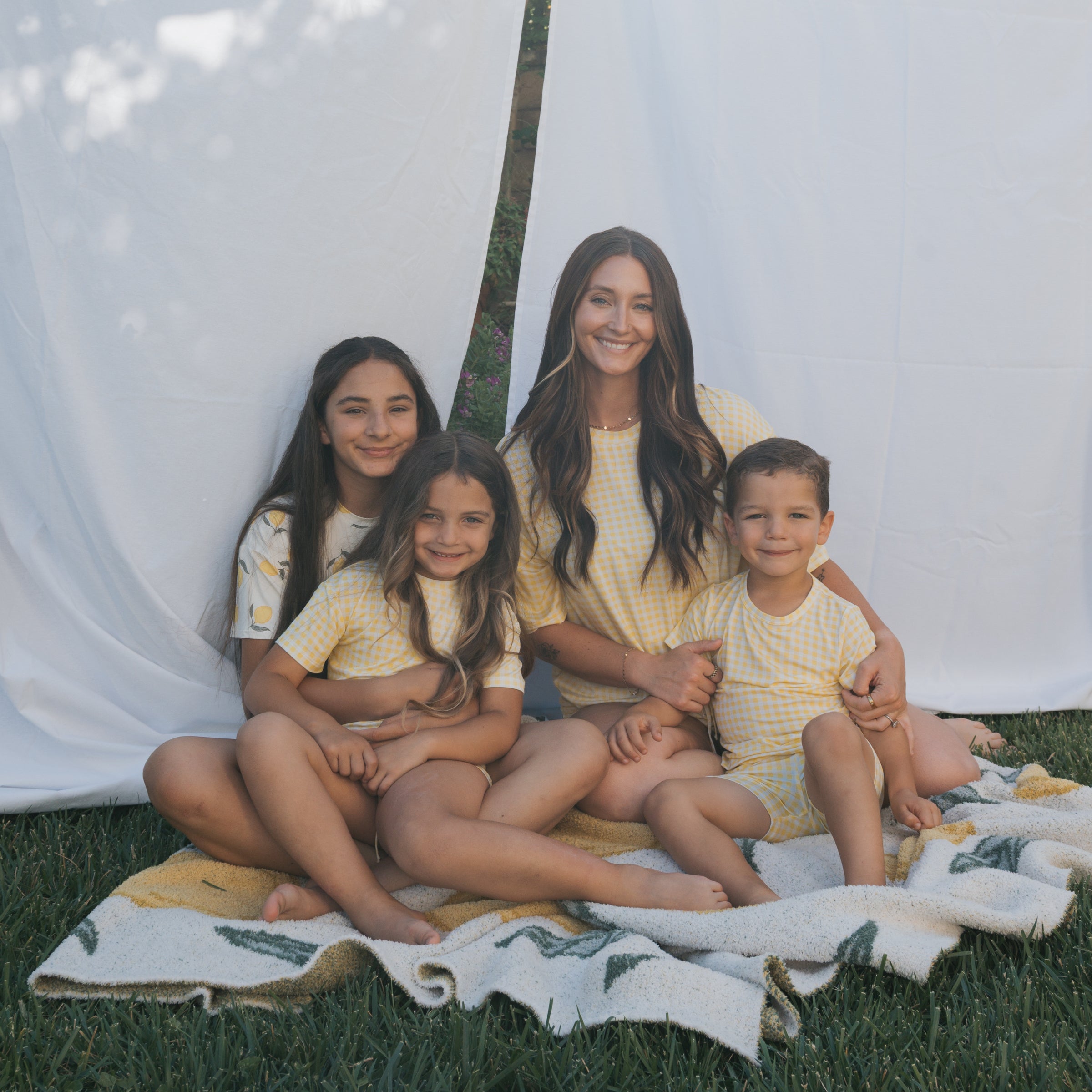 Girl's Bamboo Short Set | Lemon