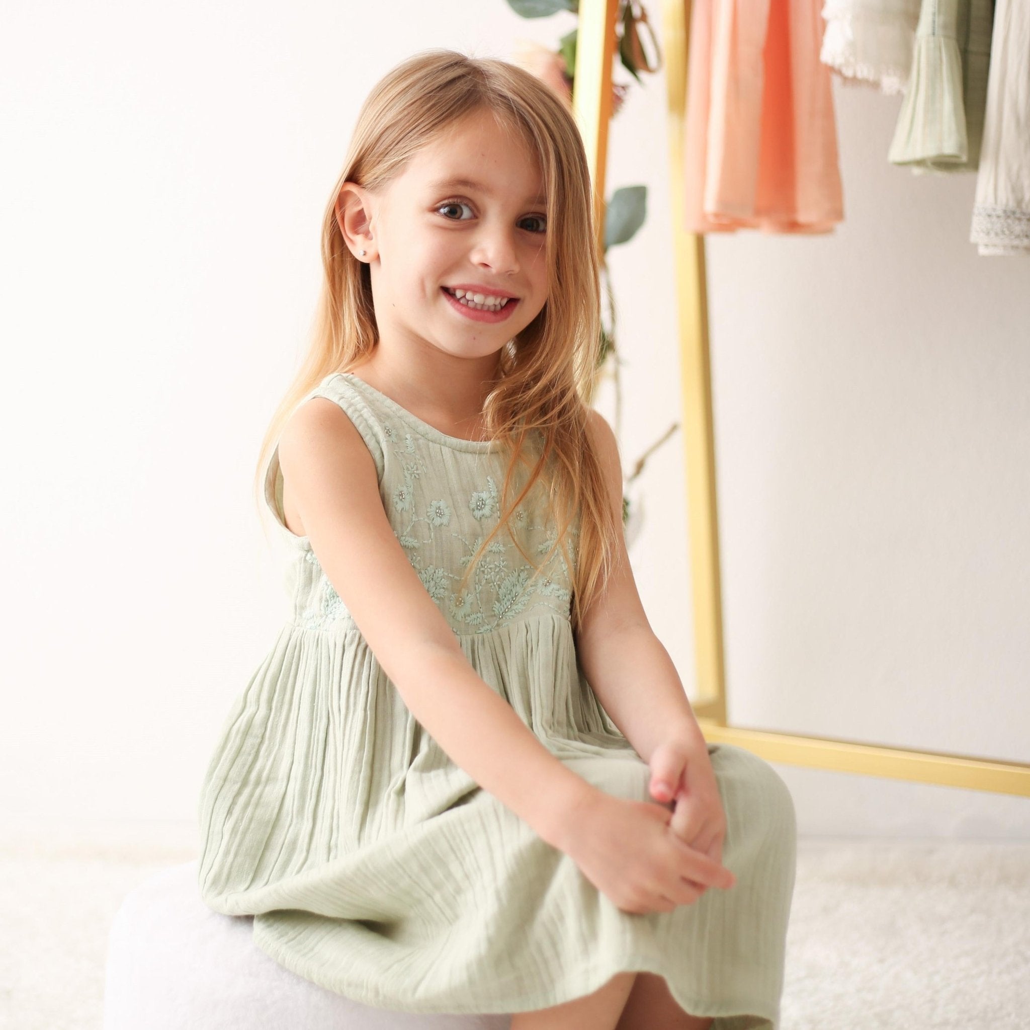 farrah dress in sage
