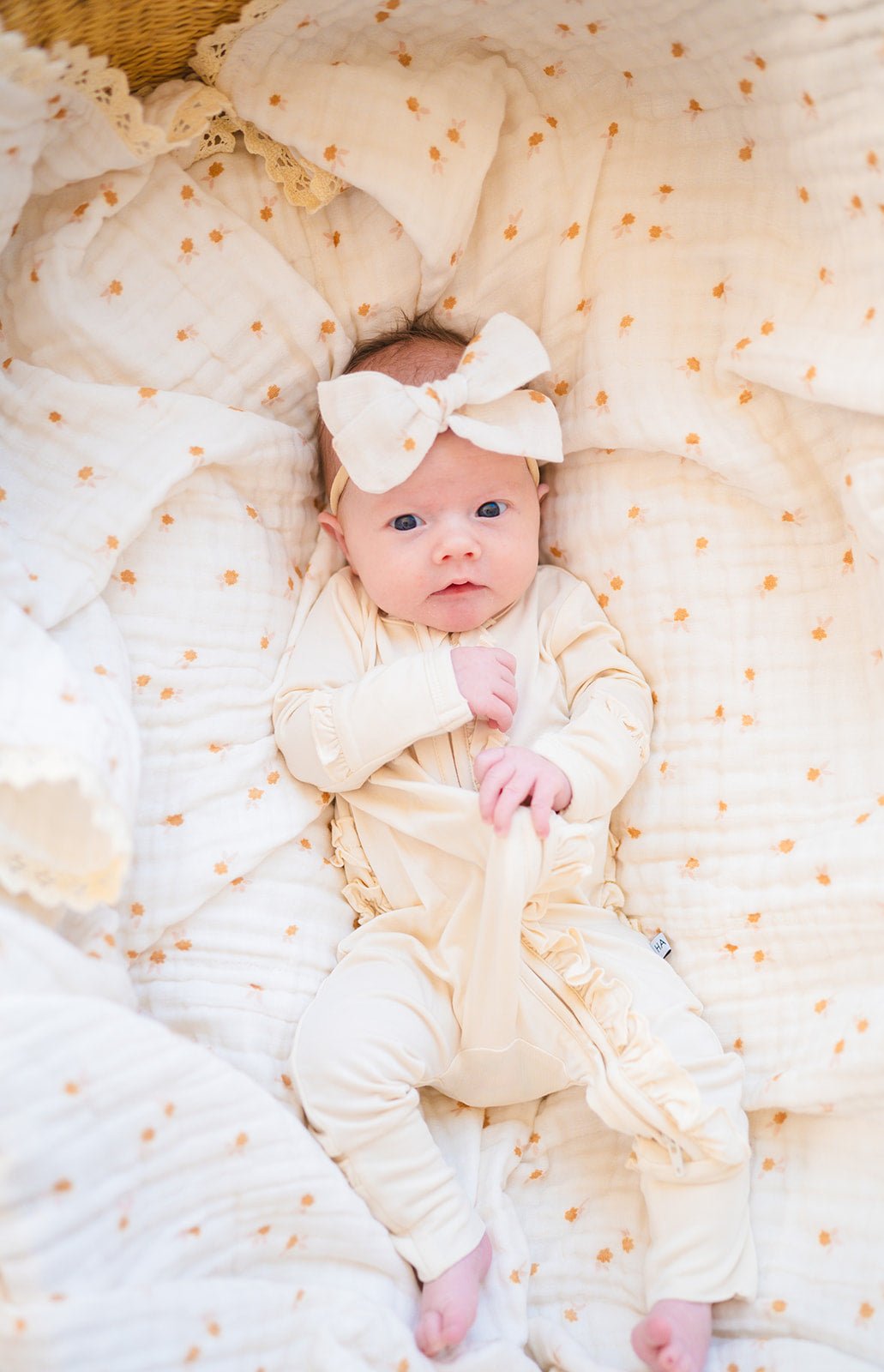Brown Fleur One size Knot Bow Headband