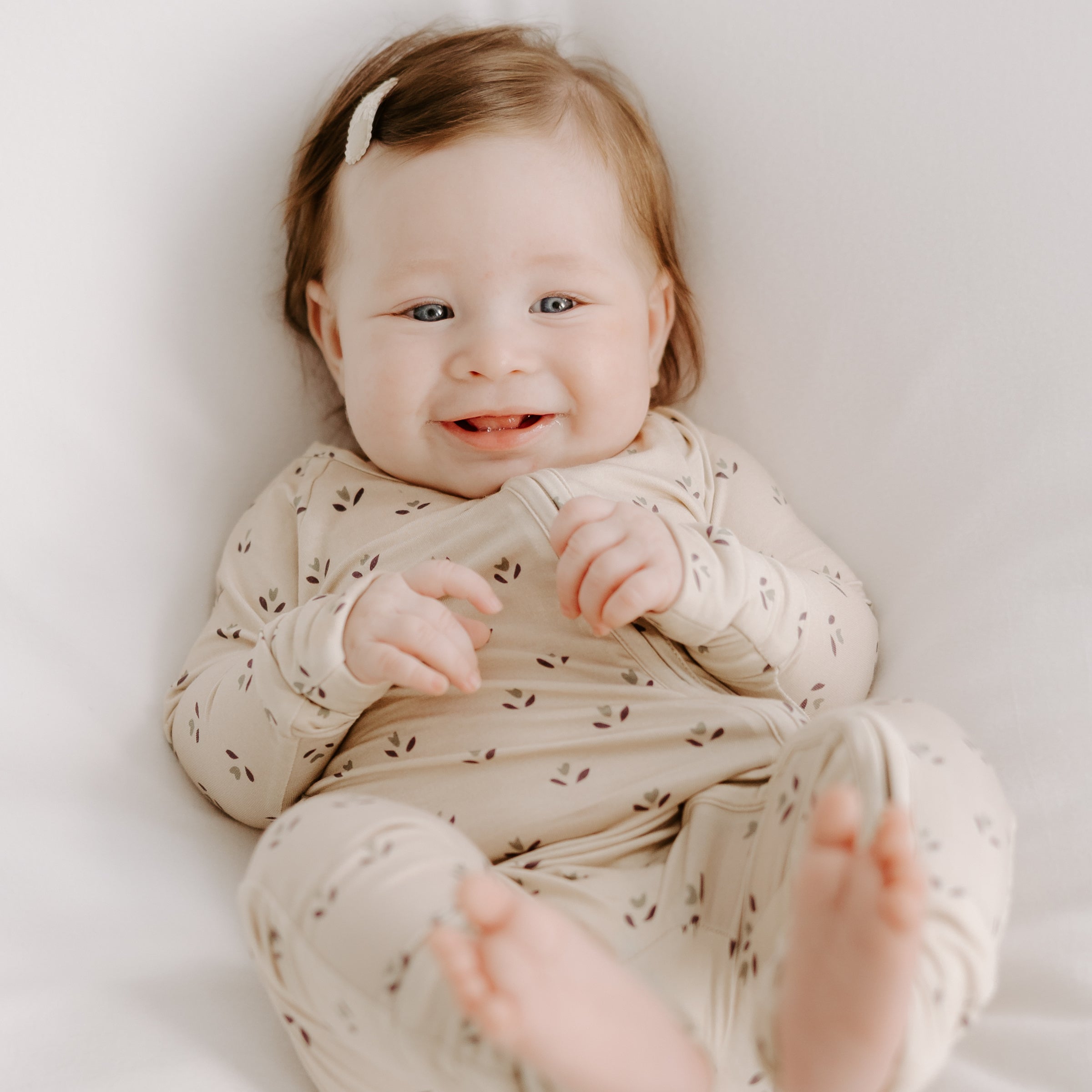 Bamboo Zip Pajamas | Flora