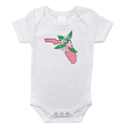 Florida Orange Blossom Baby Onesie Soft Cotton Newborn Outfit