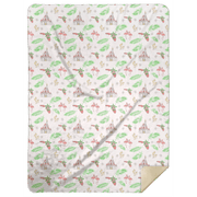 Florida Pink Plush Throw Blanket 60x80 Nostalgic Hometown Keepsake