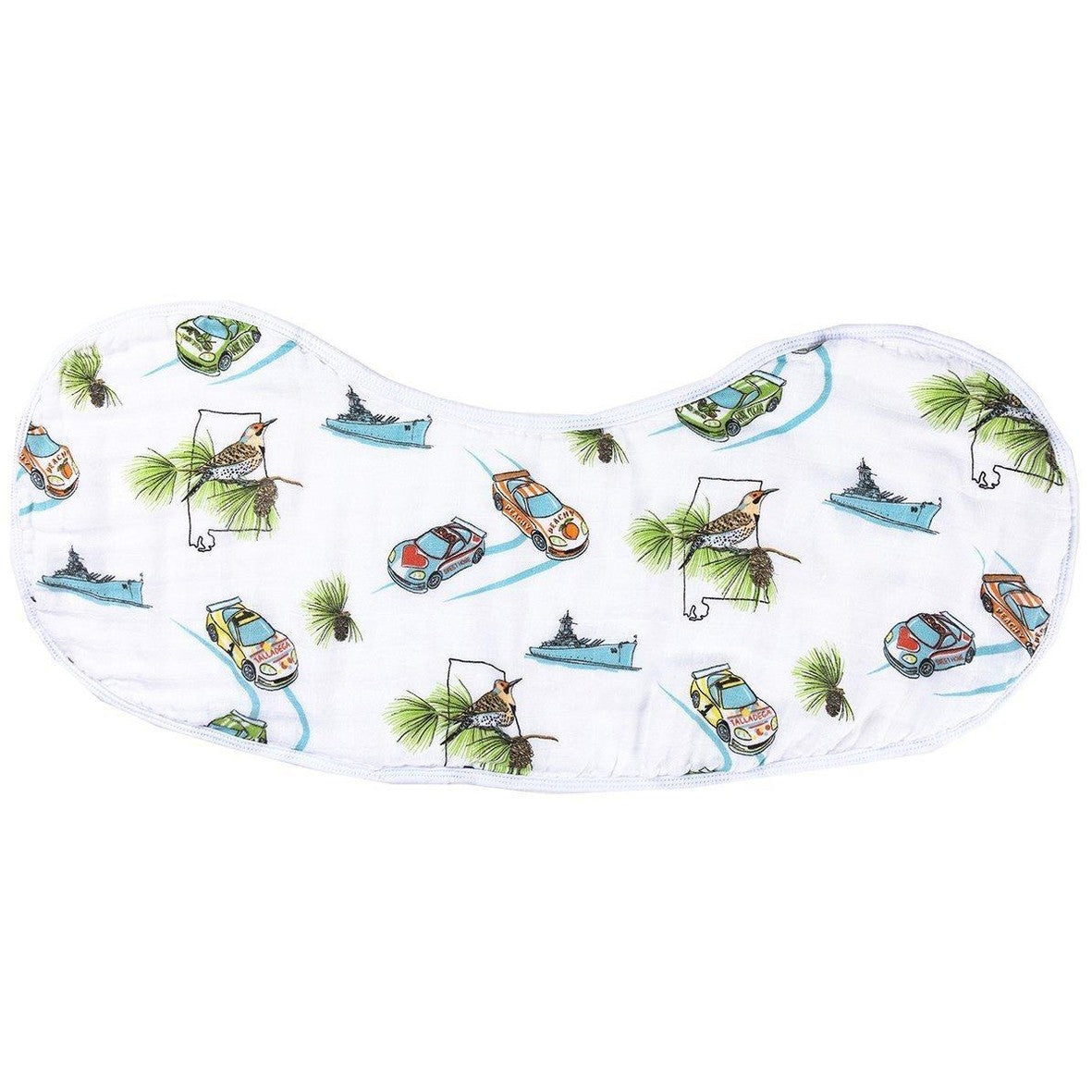 Alabama Baby Gift Set: Muslin Swaddle & Bib | Organic Cotton