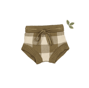 The Gingham Knit Bloomer - Golden