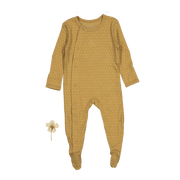 The Printed Snap Romper - Golden Dot
