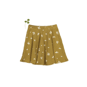 The Printed Skirt - Golden Floral