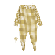 The Printed Romper - Golden Gingham