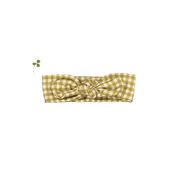 The Printed Headband  - Golden Gingham