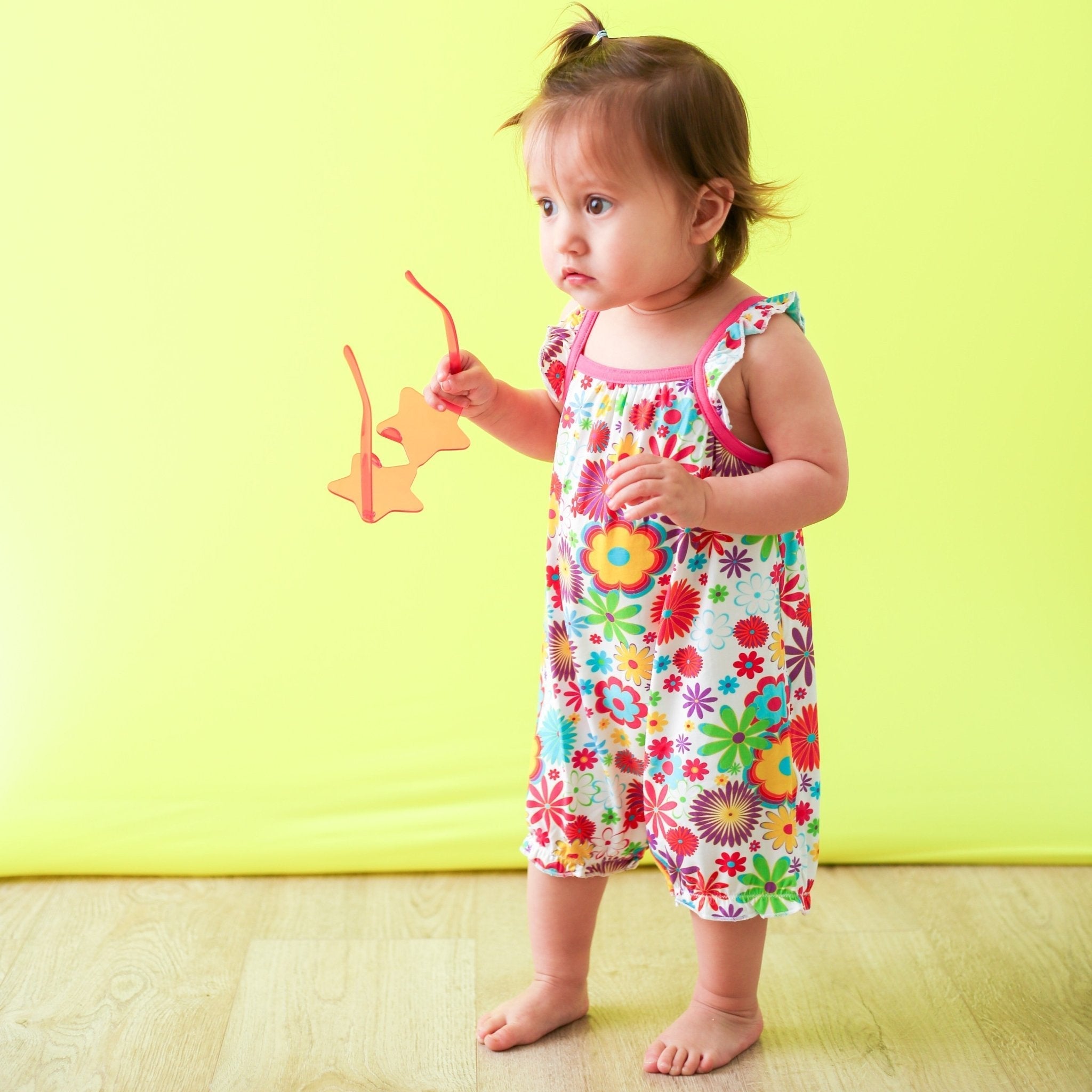 Groovy Bloom Bubble Romper