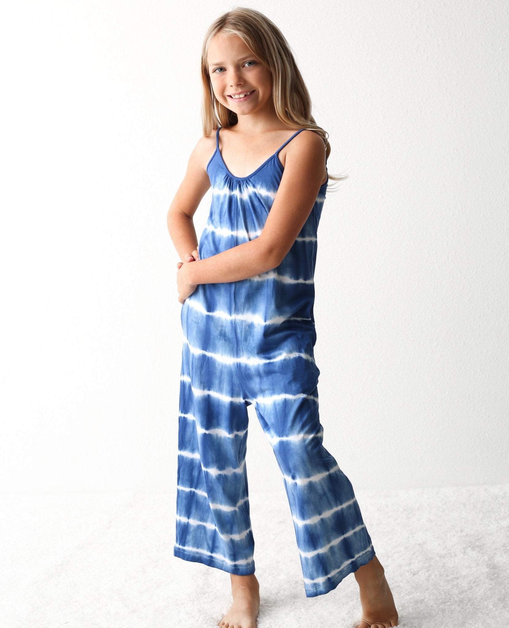 hema blue tie dye jumpsuit