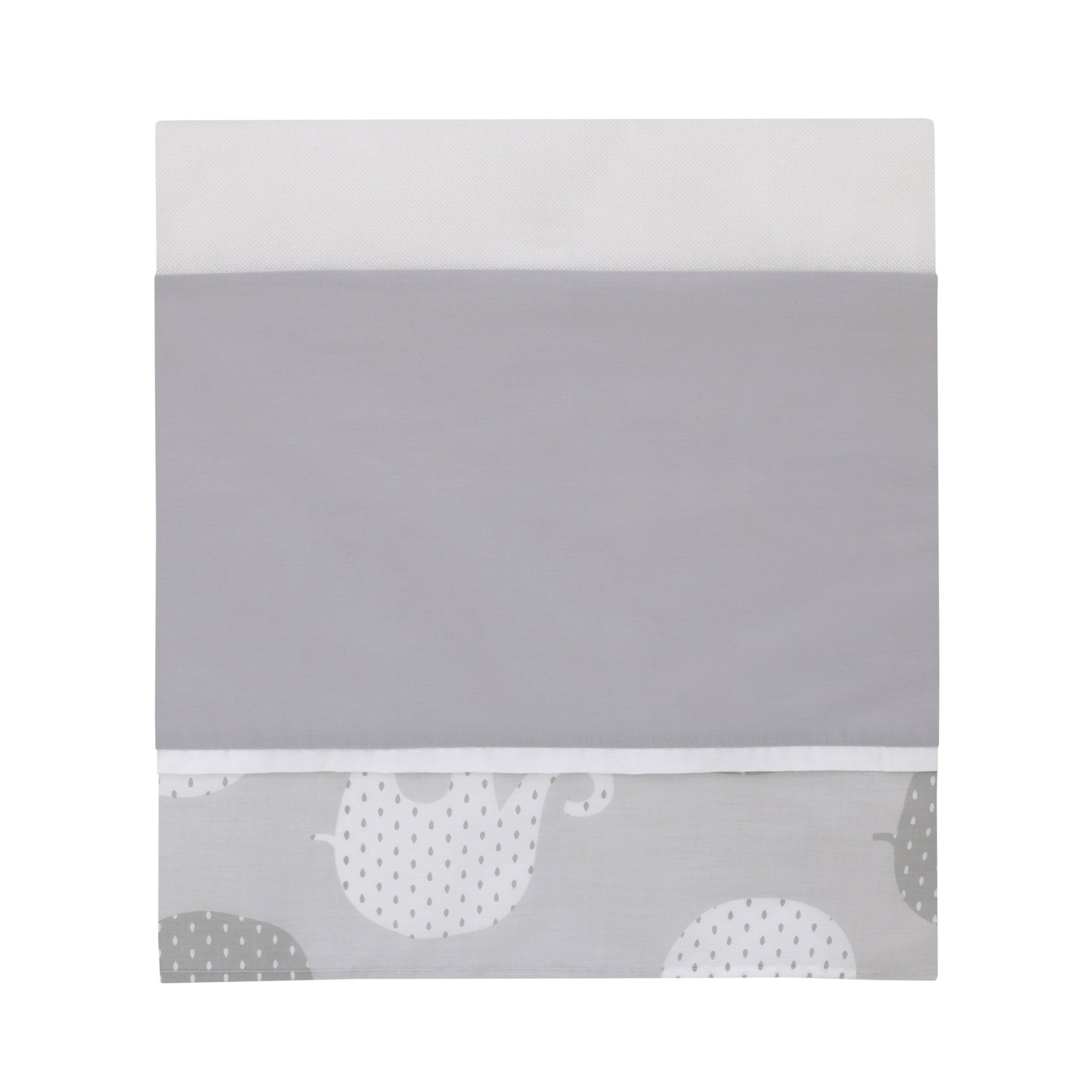 NoJo Dreamer Gray Elephant 8-Piece Nursery Crib Bedding Set