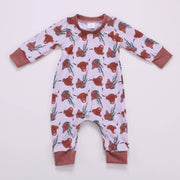NEWBORN mamas boy highland romper