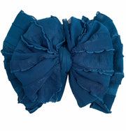 Ruffled Headband- Teal
