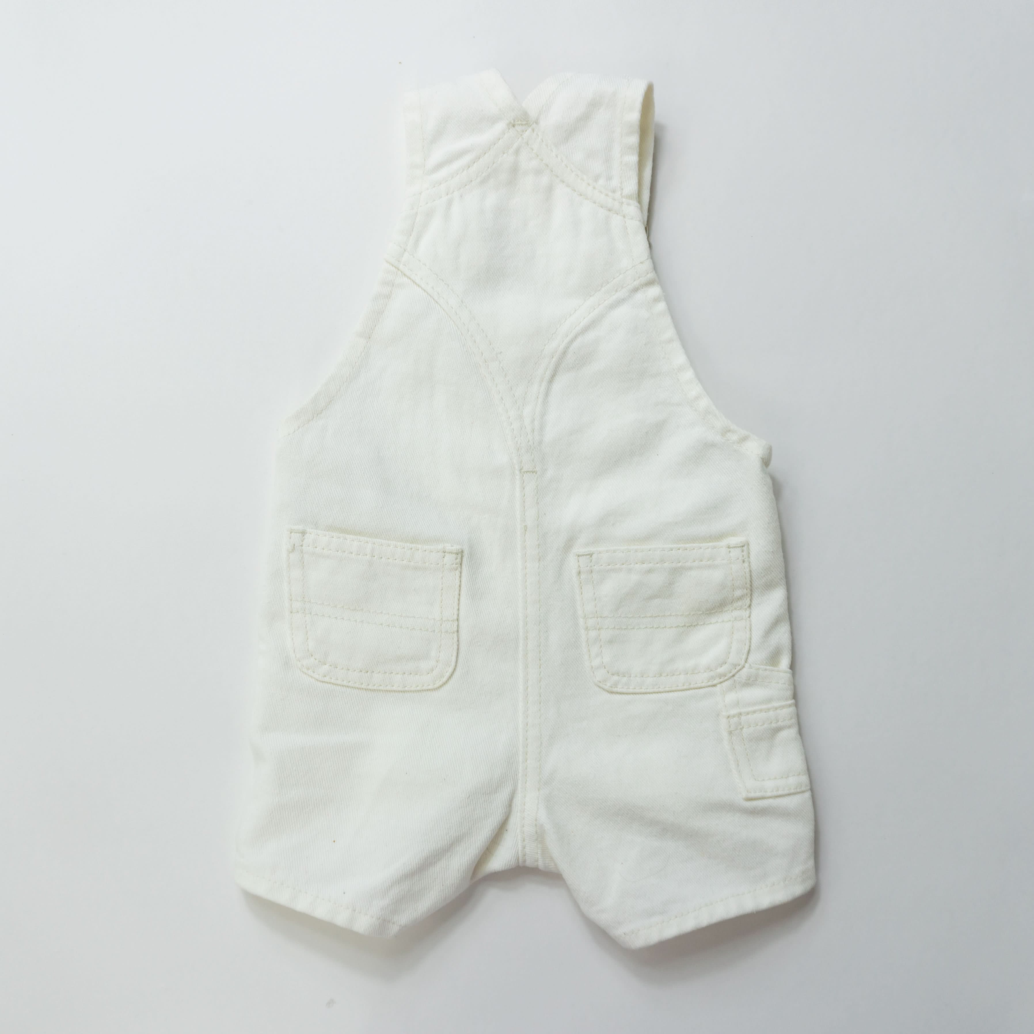 Ivory | Denim Short-alls