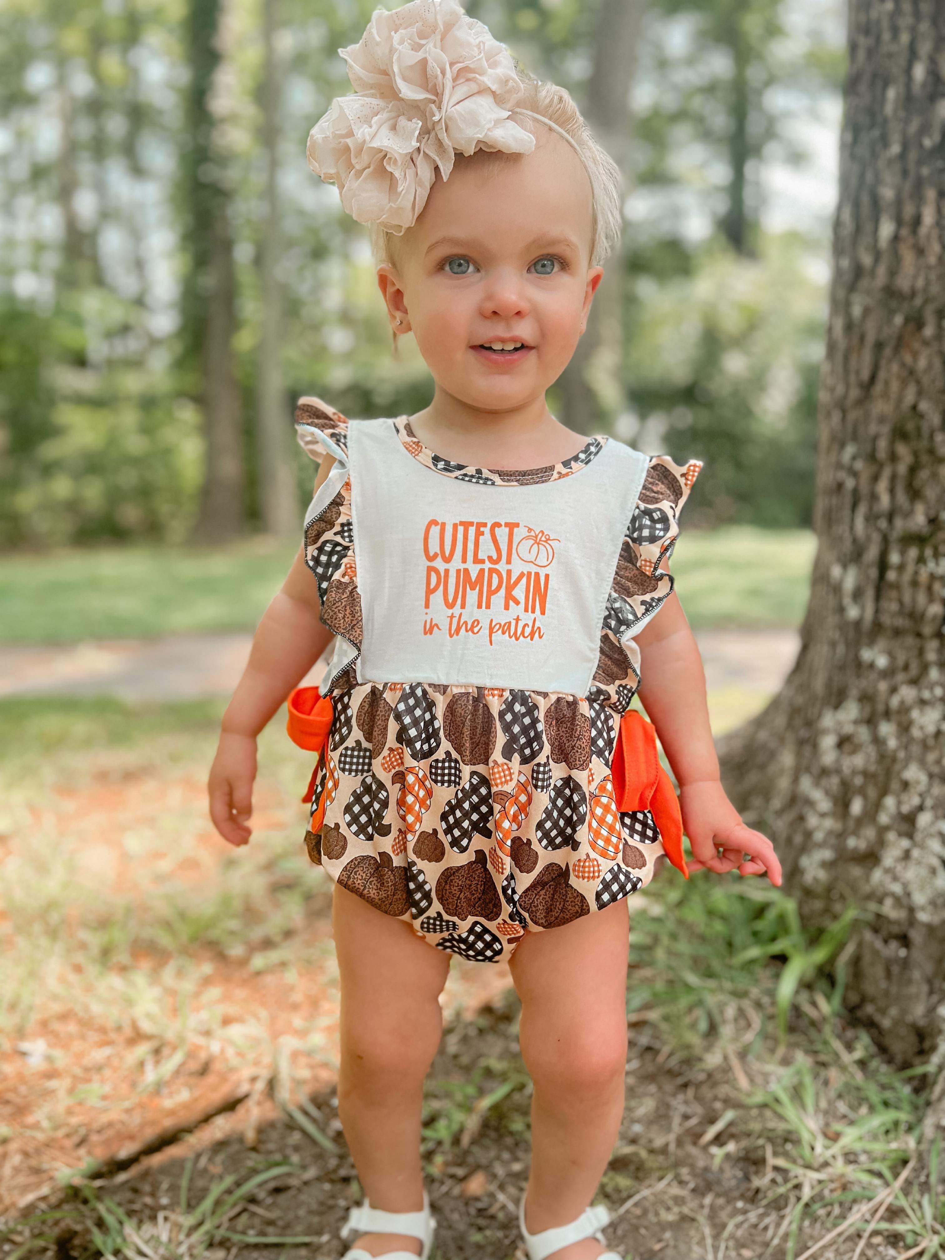 Cutest pumpkin romper