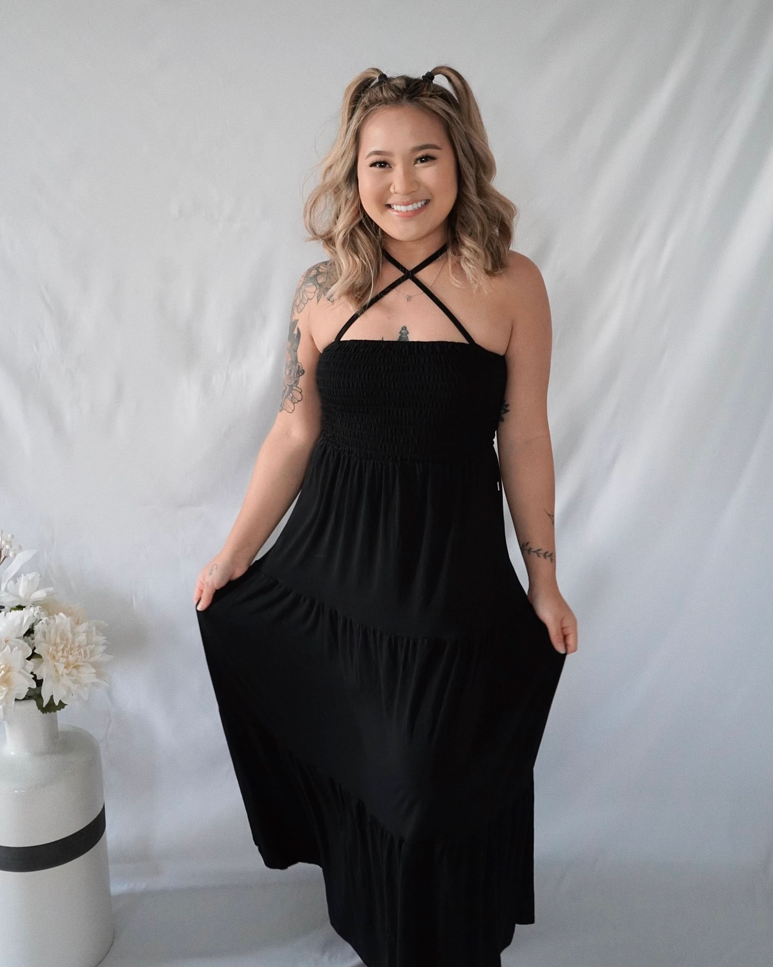 Nightfall | Adult Smocked Dress